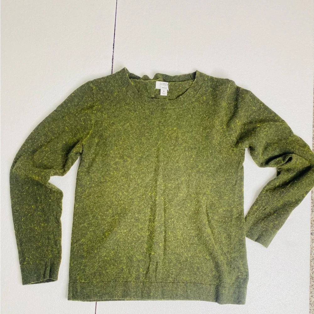J.Crew Teddy Sweater in Pale Spinach – Size Medium